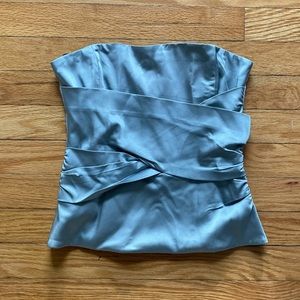BCBG silver corset top, size xxs